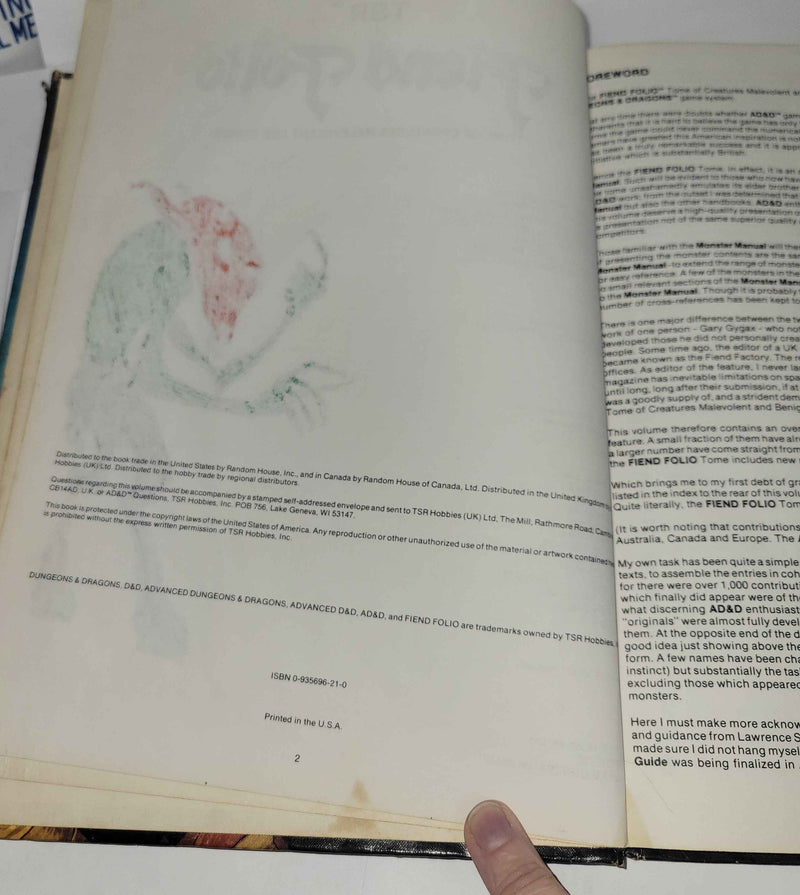 Fiend Folio, AD&D First Edition (Used: Fair - Fair Minus)