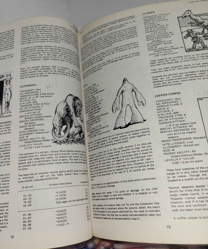 Fiend Folio, AD&D First Edition (Used: Fair - Fair Minus)