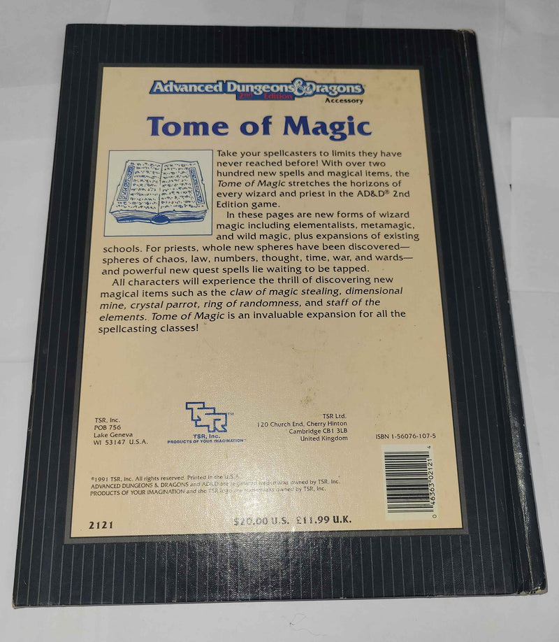 AD&D 2nd Edition: Tome of Magic (Poor/Damaged)