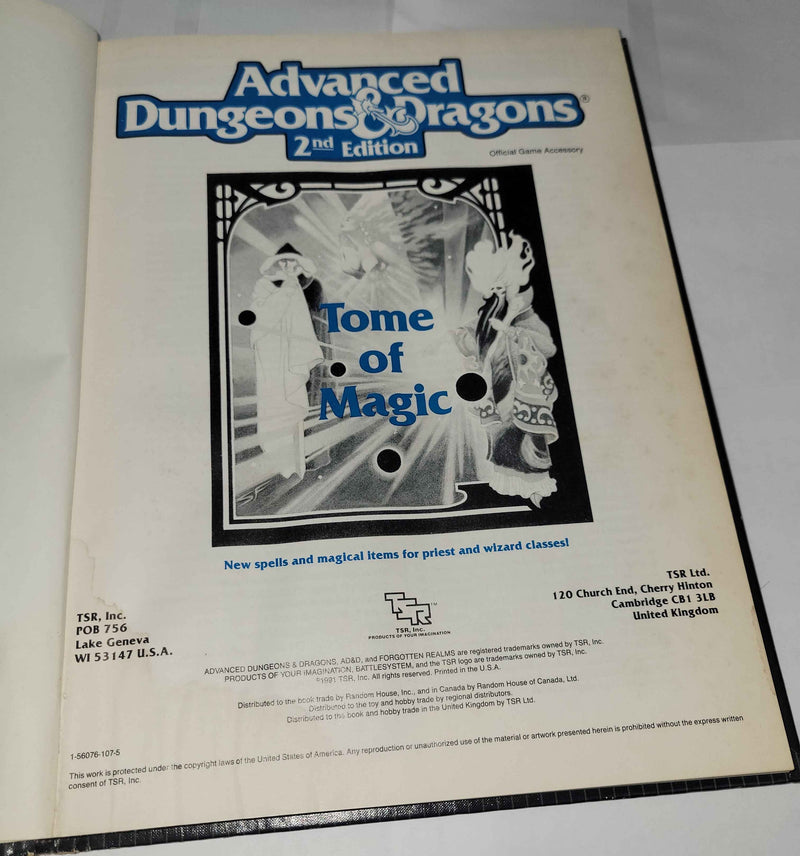 AD&D 2nd Edition: Tome of Magic (Poor/Damaged)