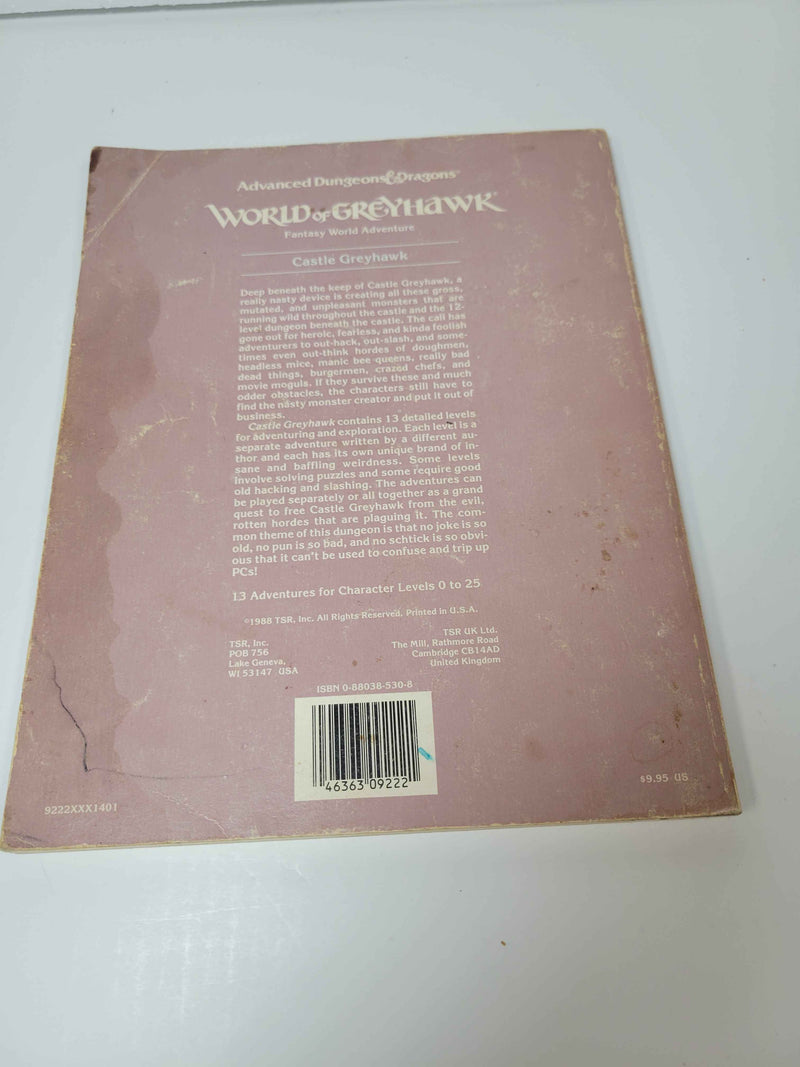 WG7 Castle Greyhawk – World of Greyhawk Adventure (Used: Fair-Poor)