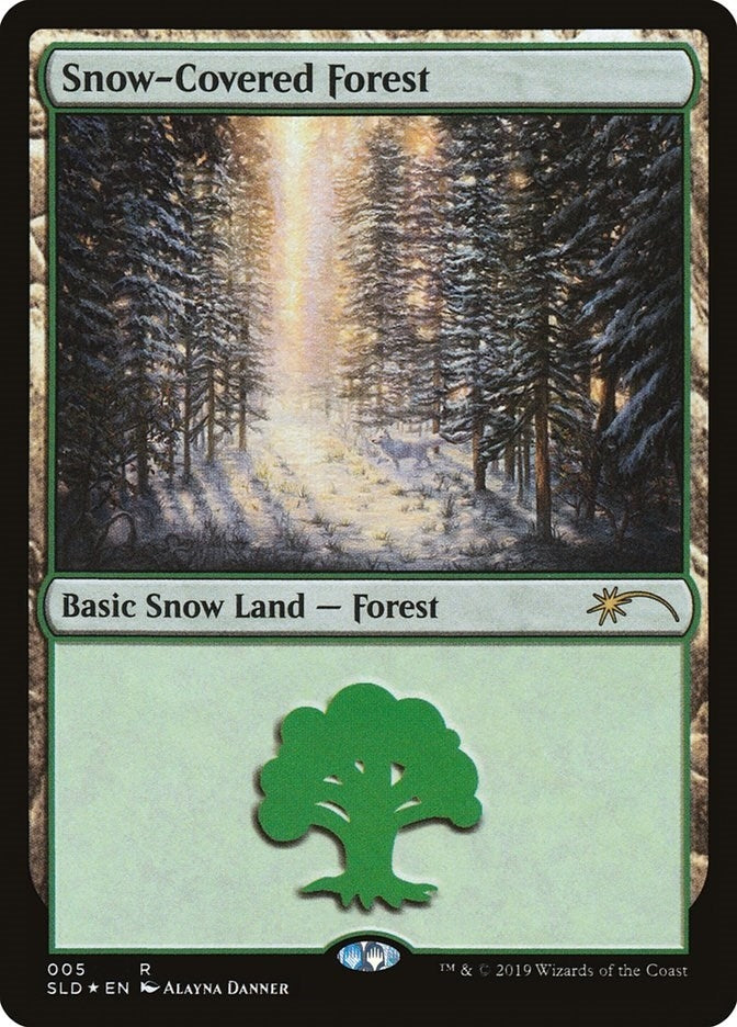 Snow-Covered Forest (5) (5) [Secret Lair Drop Series]