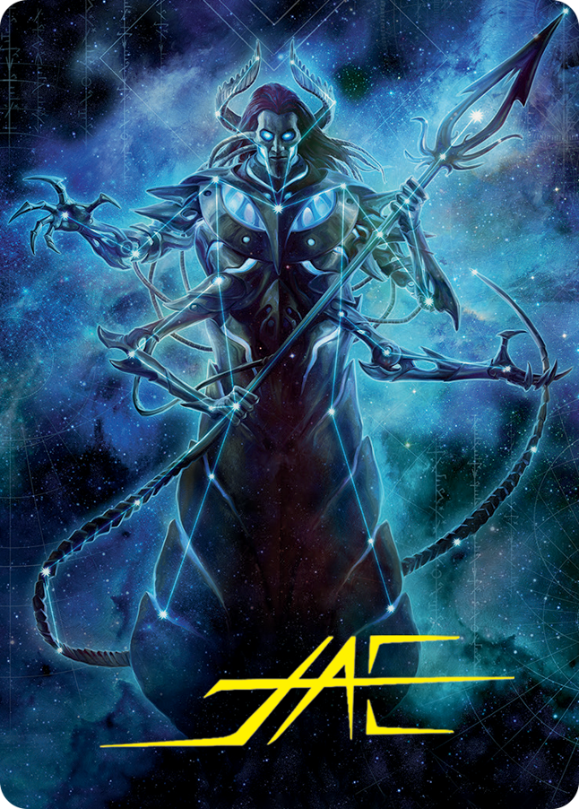 Heliod, the Warped Eclipse Art Card (Gold-Stamped Signature) (60) [Art Series: March of the Machine]