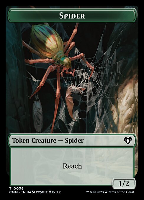 The Monarch // Spider Double-Sided Token (50 // 36) [Commander Masters]
