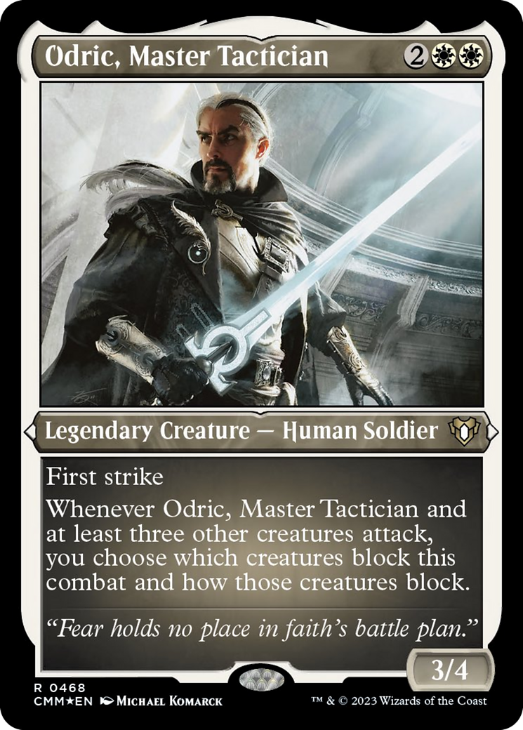 Odric, Master Tactician (Foil Etched) (468) [Commander Masters]