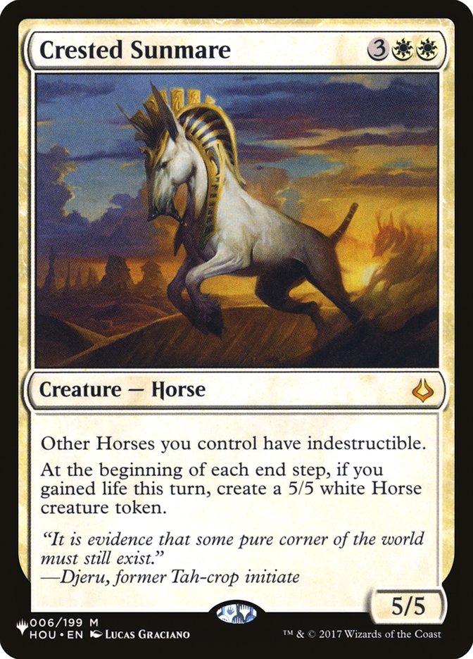 Crested Sunmare (006/199) [The List Reprints]