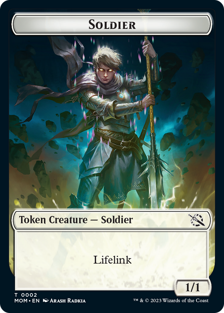 Soldier Token (2) [March of the Machine]