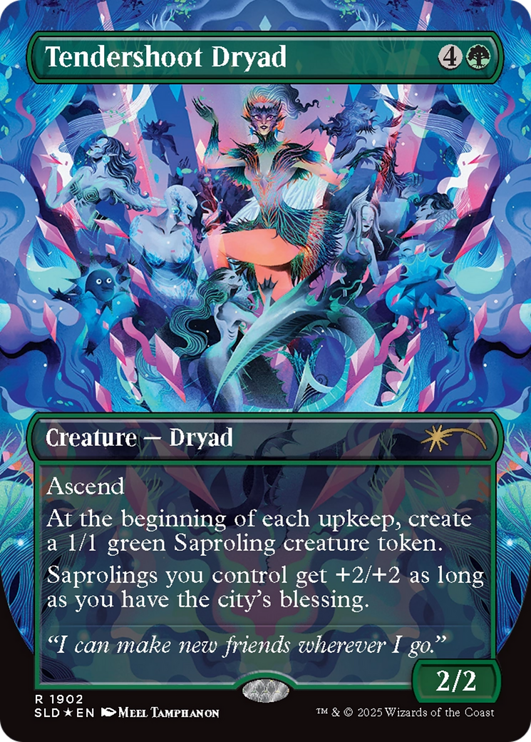 Tendershoot Dryad (Double Rainbow Foil) (1902) [Secret Lair Drop Series]