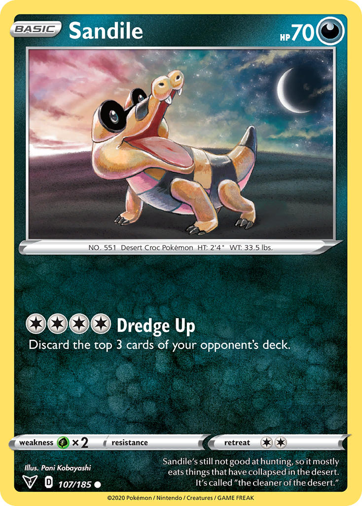 Sandile (107/185) [SWSH04: Vivid Voltage]