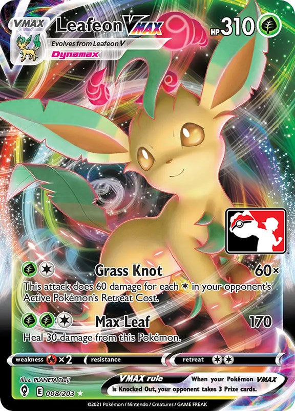 Leafeon VMAX (008/203) [Prize Pack Series Cards]