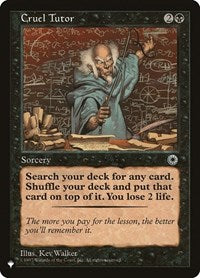 Cruel Tutor [The List]