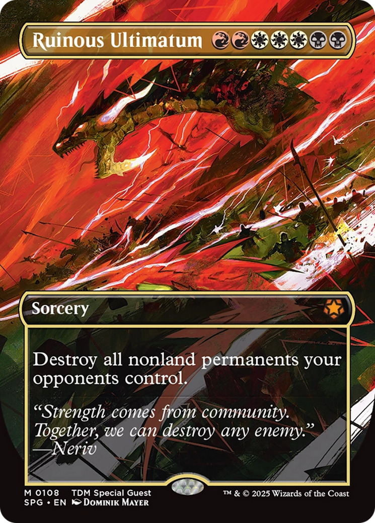 Ruinous Ultimatum (Borderless) (108) [Special Guests]