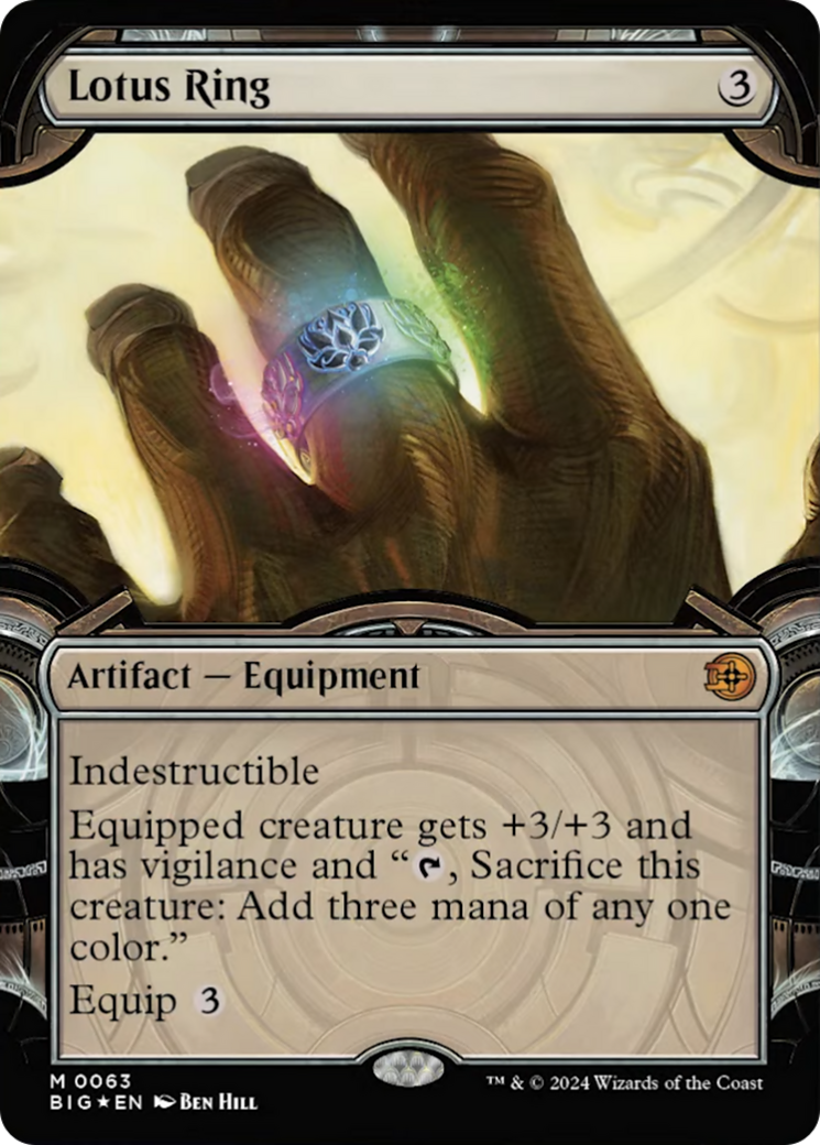 Lotus Ring (Showcase) (Raised Foil) (63) [Outlaws of Thunder Junction: The Big Score]