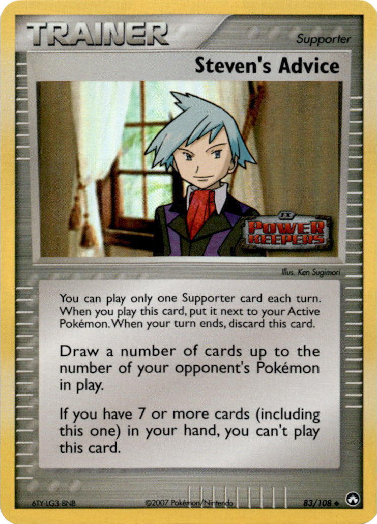 Steven's Advice (83/108) [EX Power Keepers]