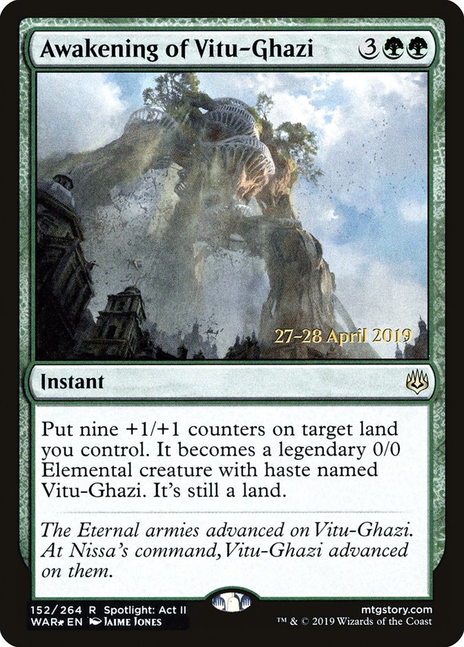 Awakening of Vitu-Ghazi (152) [Prerelease Cards]