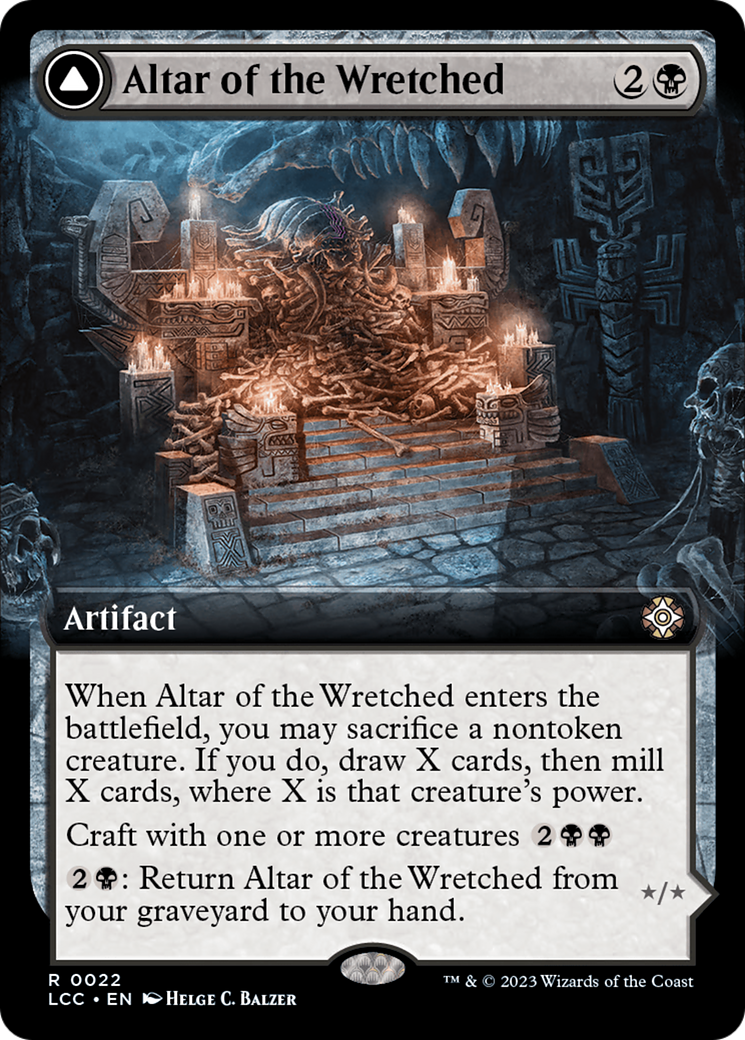 Altar of the Wretched (Extended Art) (22) [Commander: The Lost Caverns of Ixalan]