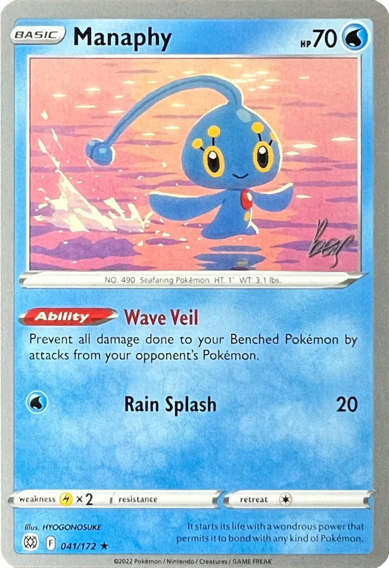 Manaphy - 2022 (Sebastian Lashmet) (041/172) [World Championship Decks]