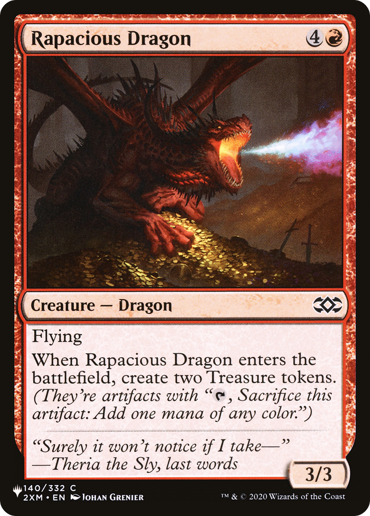 Rapacious Dragon (140/332) [The List Reprints]