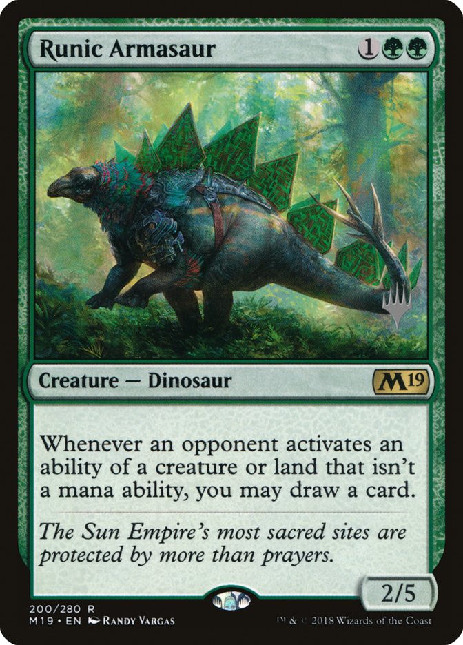 Runic Armasaur (200) [Promo Pack: Ikoria]