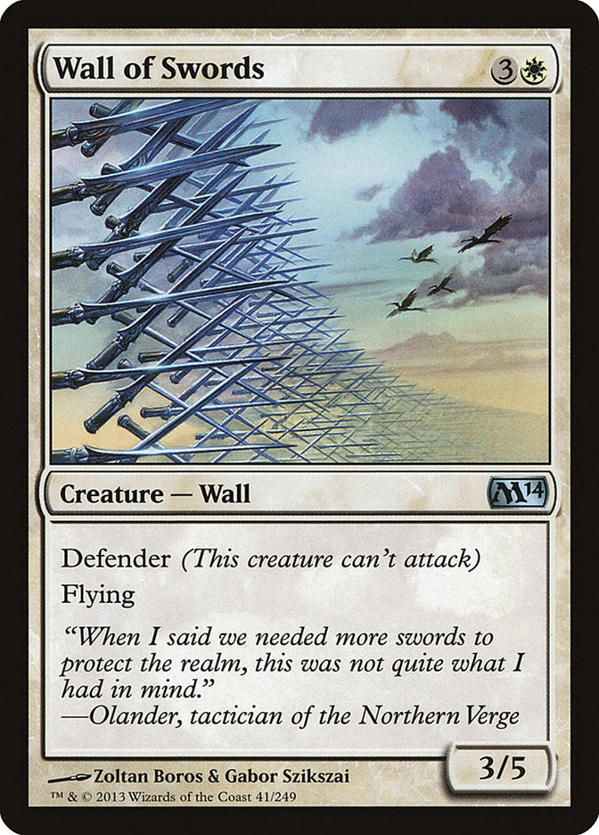 Wall of Swords (41) [Magic 2014 (M14)]