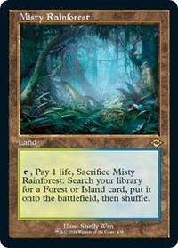 Misty Rainforest (Retro Foil Etched) [Modern Horizons 2]