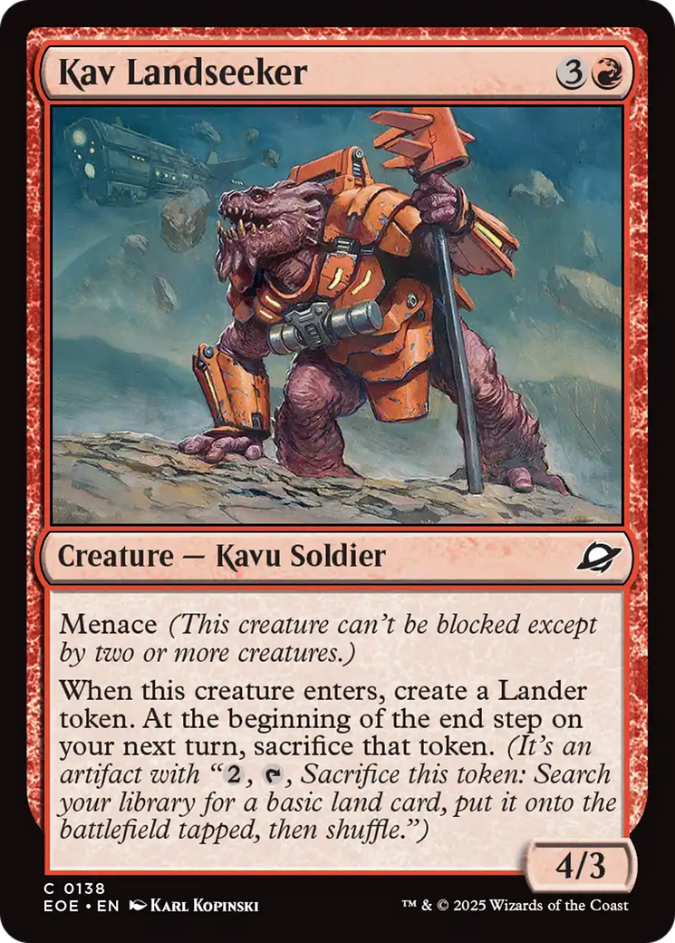 Kav Landseeker (138) [Edge of Eternities]