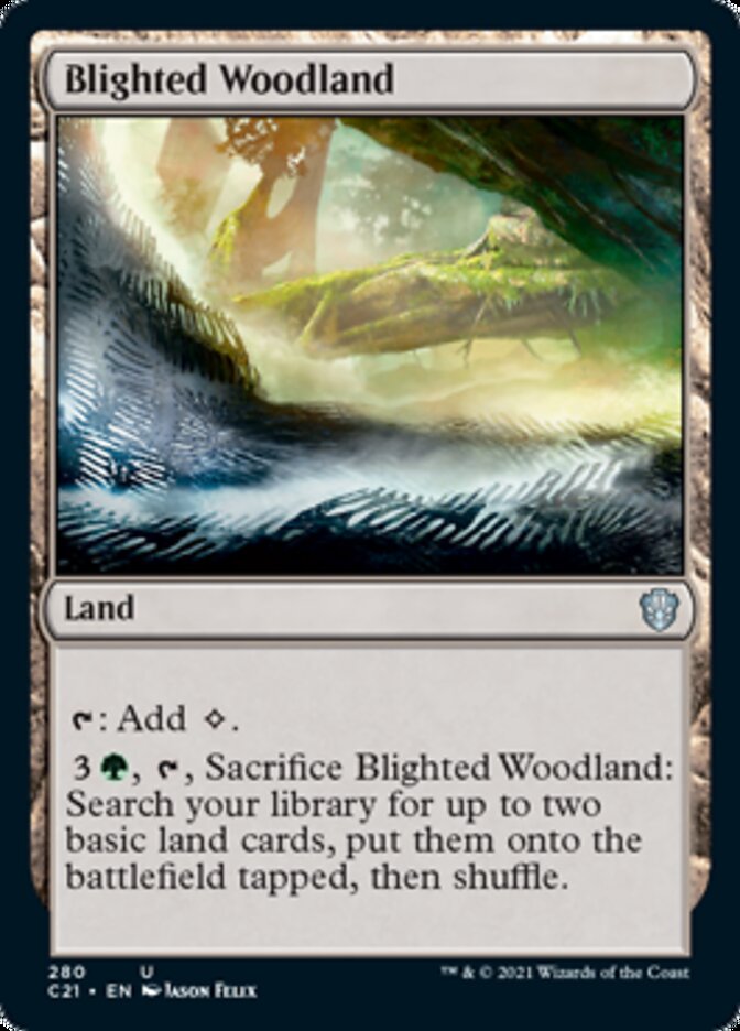 Blighted Woodland (280) [Commander 2021]