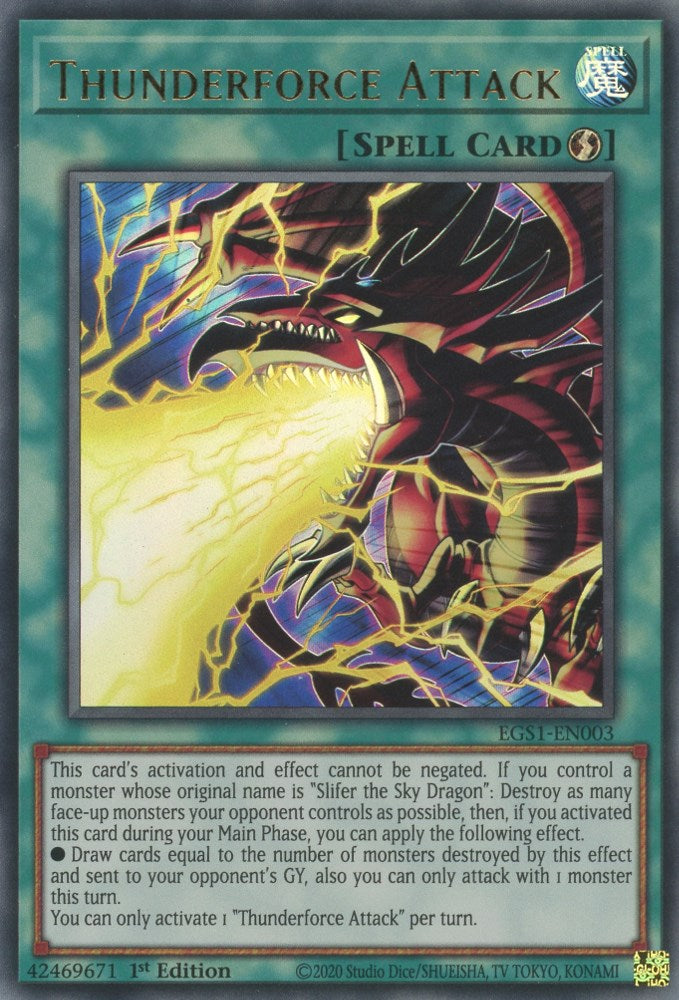 Thunderforce Attack (EGS1-EN003) [Egyptian God Deck: Slifer the Sky Dragon]