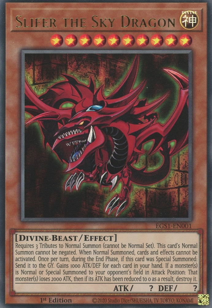 Slifer the Sky Dragon (EGS1-EN001) [Egyptian God Deck: Slifer the Sky Dragon]