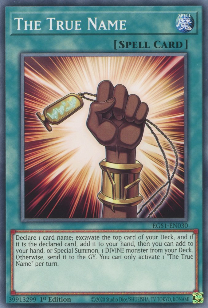 The True Name (EGS1-EN030) [Egyptian God Deck: Slifer the Sky Dragon]