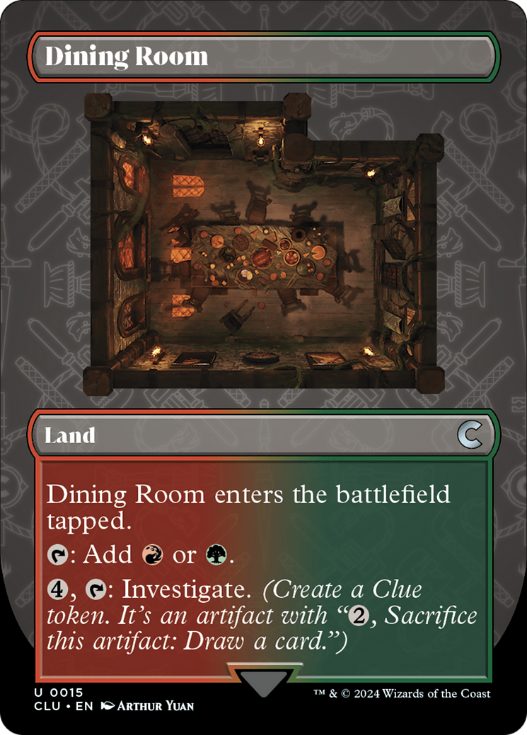 Dining Room (Borderless) (15) [Ravnica: Clue Edition]