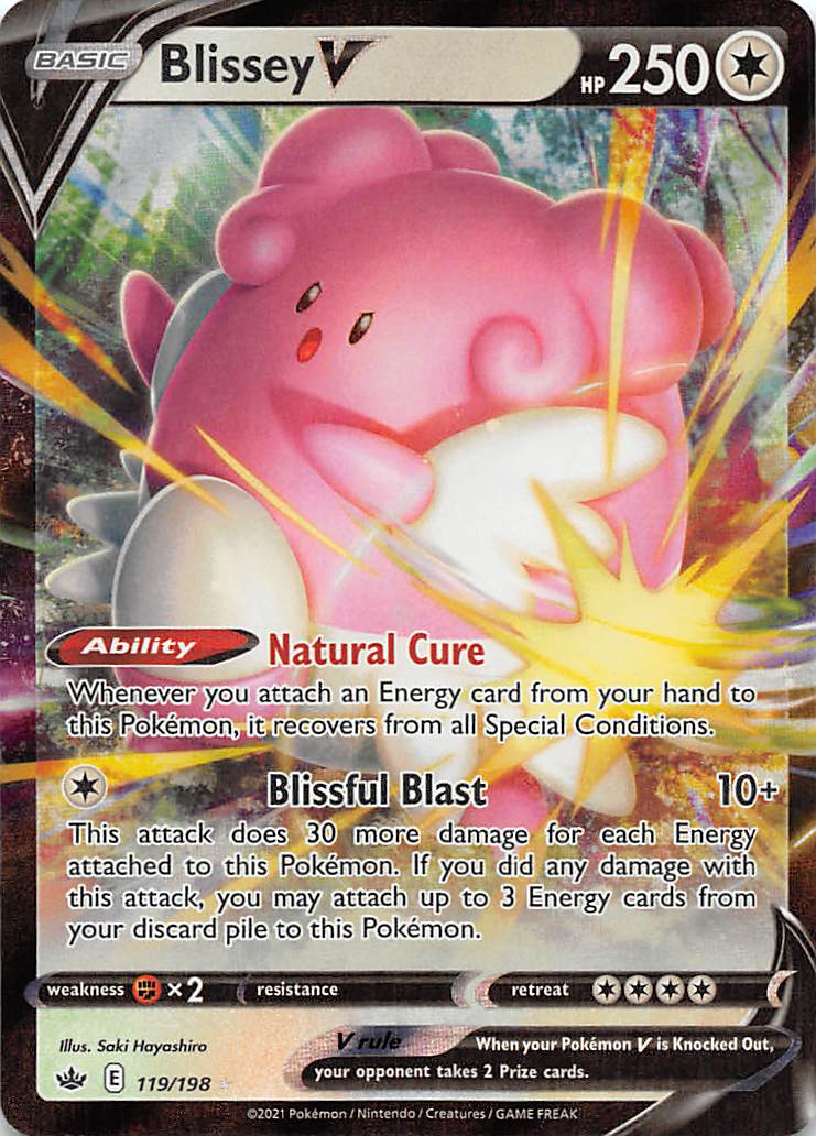 Blissey V (119/198) [SWSH06: Chilling Reign]