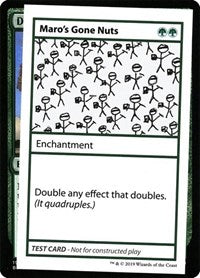 Maro's Gone Nuts (2021 Edition) [Mystery Booster Playtest Cards]