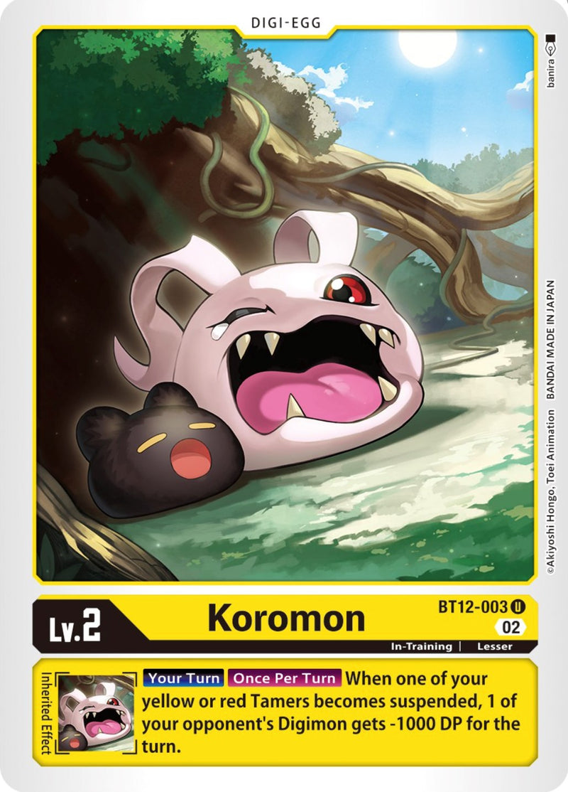 Koromon (BT12-003 U) [Across Time]