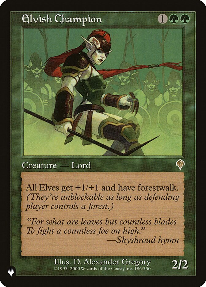 Elvish Champion (186/350) [The List Reprints]