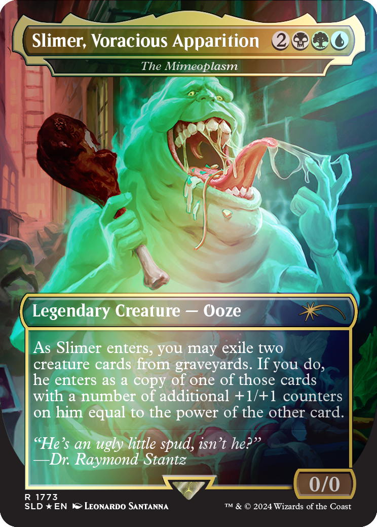 Slimer, Voracious Apparition - The Mimeoplasm (Rainbow Foil) (1773) [Secret Lair Drop Series]