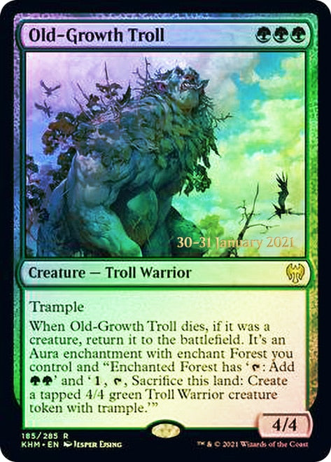 Old-Growth Troll (185) [Prerelease Cards]
