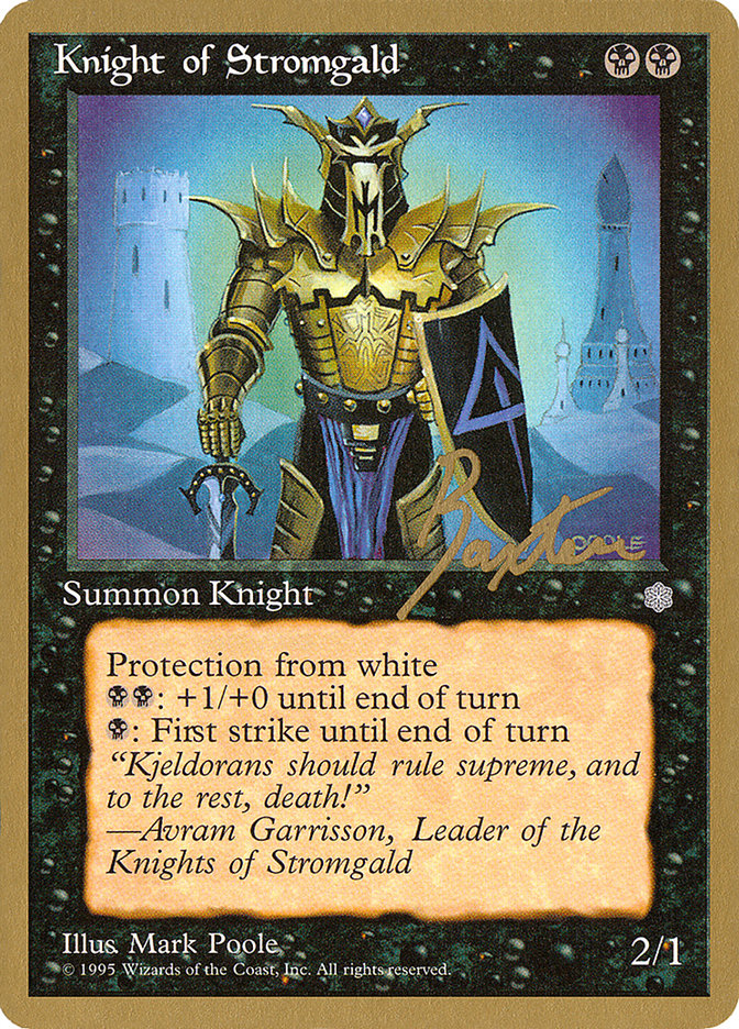 Knight of Stromgald - 1996 George Baxter (ICE) [World Championship Decks]