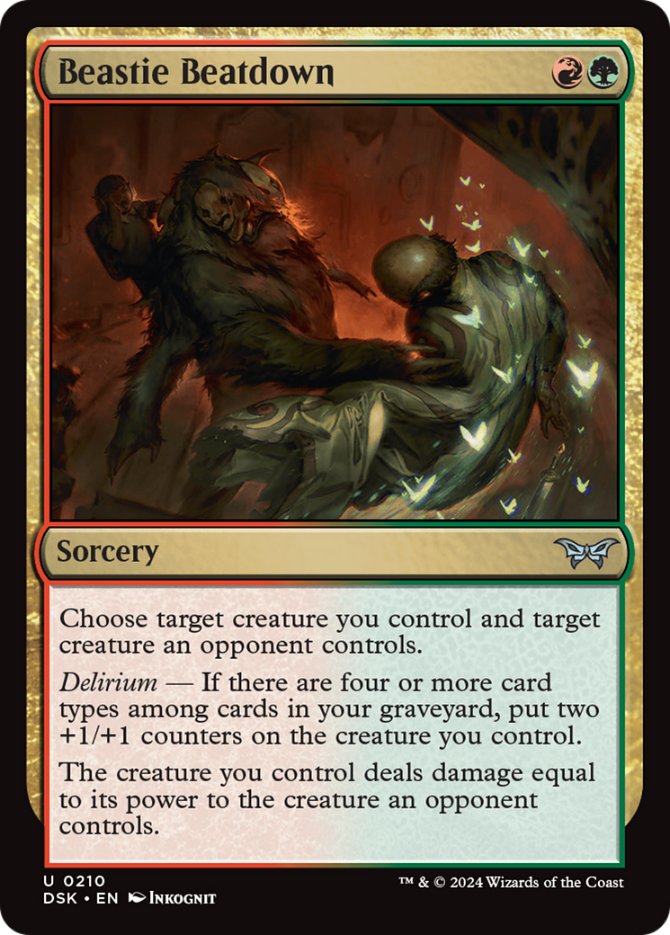 Beastie Beatdown (210) [Duskmourn: House of Horror]