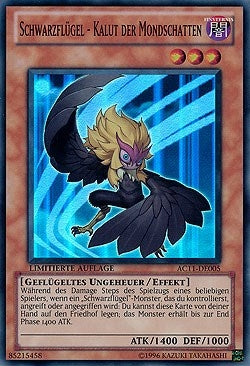 Image for Blackwing - Kalut the Moon Shadow (German) - "Schwarzflugel - Kalut der Mondschatten" (AC11-DE005) [Advent Calendar 2011 (Adventskalender)] - YuGiOh