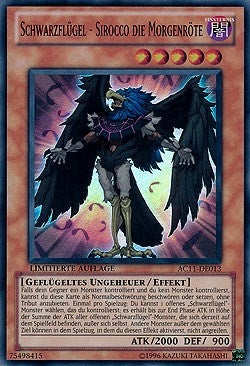 Image for Blackwing - Sirocco the Dawn (German) - "Schwarzflugel - Sirocco die Morgenröte" (AC11-DE013) [Advent Calendar 2011 (Adventskalender)] - YuGiOh