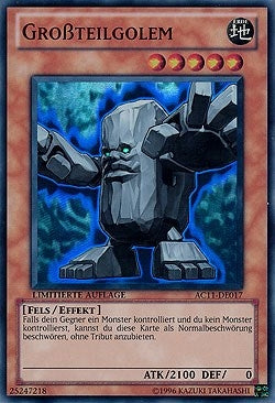 Image for Big Piece Golem (German) - "Grossteilgolem" (AC11-DE017) [Advent Calendar 2011 (Adventskalender)] - YuGiOh