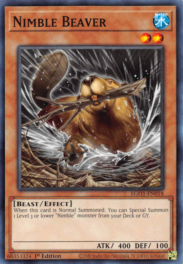 Nimble Beaver (EGO1-EN018) [Egyptian God Deck: Obelisk the Tormentor]