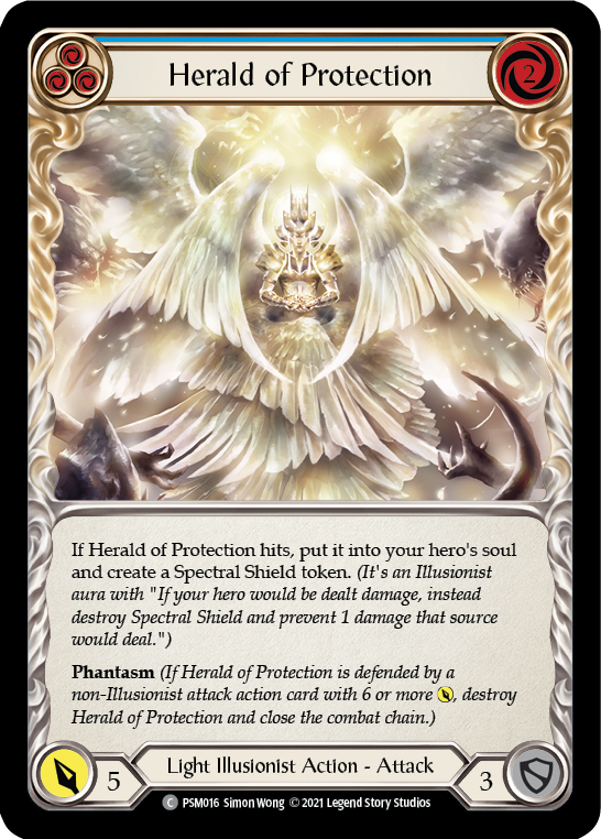 Herald of Protection (Blue) (PSM016) [Blitz Deck: Monarch - Prism]