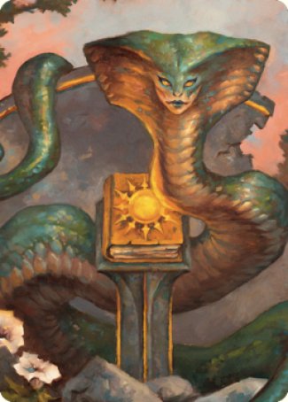 Guardian Naga Art Card (16) [Art Series: Commander Legends: Battle for Baldur's Gate]