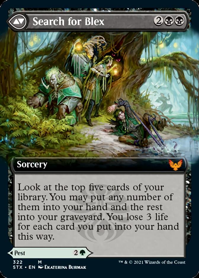 Blex, Vexing Pest (Extended Art) (322) [Strixhaven: School of Mages]