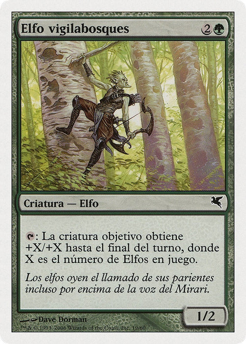 Image for Timberwatch Elf (Spanish) - "Elfo vigilabosques" (B19) (B19) - Magic: The Gathering