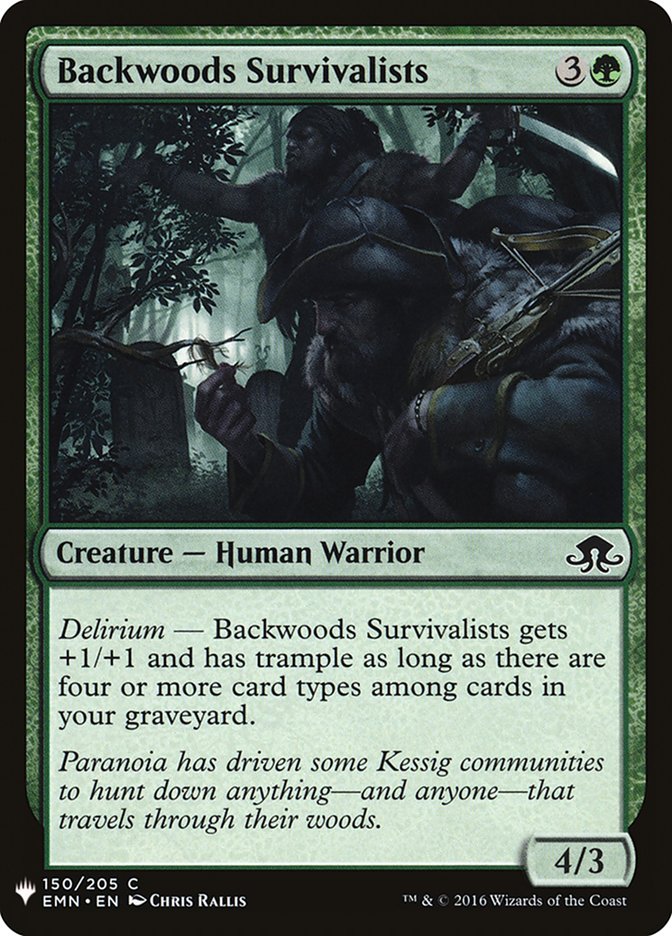 Backwoods Survivalists (150) [The List Reprints]