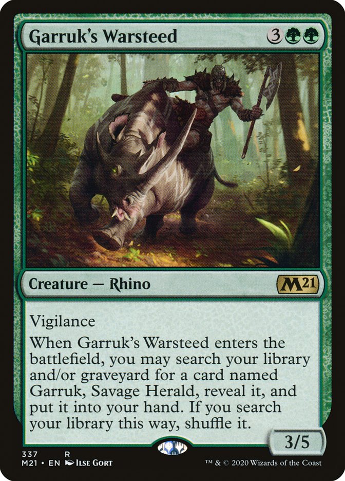 Garruk's Warsteed (337) [Core Set 2021]