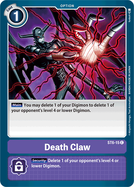 Death Claw (ST6-15 C) [Starter Deck 06: Venomous Violet]